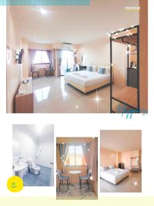 Ένα ή περισσότερα κρεβάτια σε δωμάτιο στο ทรีรูม