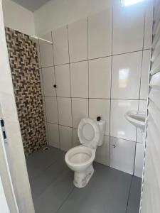 Et badeværelse på Casa de praia em Mosqueiro 60km de Belém para COP30