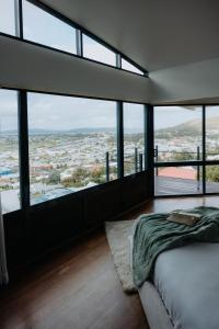 Postel nebo postele na pokoji v ubytování Sky Haus