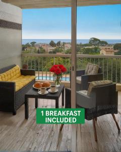 Μπαλκόνι ή βεράντα στο FRGK - Les Horizons "Vue Mer Splendide -1 BREAKFAST INCLUDED"