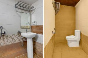 ChākanにあるSuper Townhouse Chakan MIDC Pune Formerly Renuka Executiveの洗面台とトイレ付きのバスルーム +33枚の写真