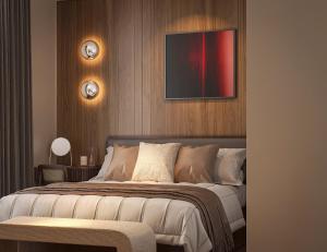 Postel nebo postele na pokoji v ubytování Chingu Boutique 2