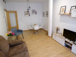 TV a/nebo společenská místnost v ubytování Santiago 30, 1A