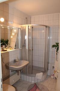 Koupelna v ubytování Ferienwohnung F331 für 2-4 Personen an der Ostsee