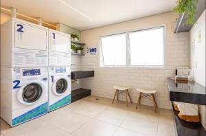 Η κουζίνα ή μικρή κουζίνα στο Studio próximo ao teatro Renault e hospitais +46 φωτογραφίες