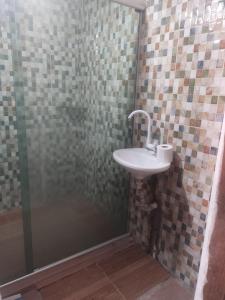 Koupelna v ubytování Apartment in the city center of Jardim