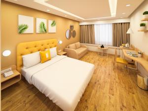 Χώρος καθιστικού στο Bloom Hotel - M Block GK2 +13 φωτογραφίες