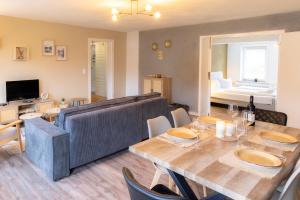 Χώρος καθιστικού στο Ferienwohnung Tatort