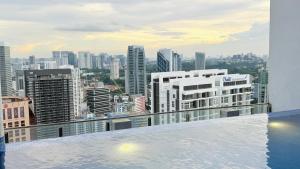 a view of a city skyline from a building at Quill City Centre Residences Suites KLCC in Kuala Lumpur