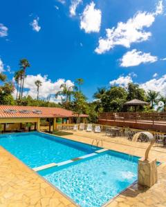 Bazén v ubytování Hotel Fazenda Portal dos Sonhos nebo v jeho okolí