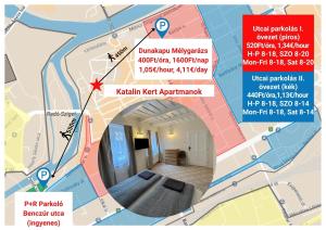 a map of the city of kalamazoo at KatalinKert Apartman 1 in Győr
