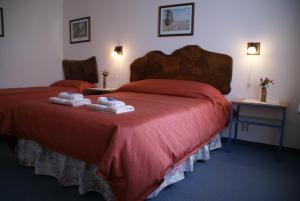 Ένα ή περισσότερα κρεβάτια σε δωμάτιο στο Hotel Las Piedras de Patagonia