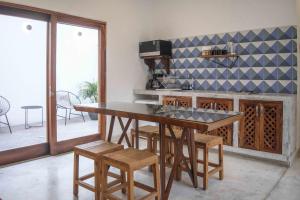 Kuchyň nebo kuchyňský kout v ubytování Casa Cora