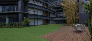 Κήπος έξω από το Reforma 284 King Size SUITE Swimming Pool, Parking & Kitchen