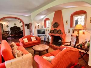 Χώρος καθιστικού στο Casa rural Cortijo el Chamorro