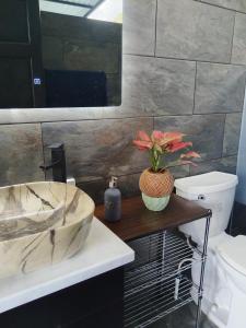 Koupelna v ubytování Osa Glamping