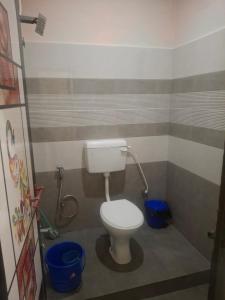 RamakkalmeduにあるSafayar Home Stayの小さなバスルーム(トイレ、シャワー付)