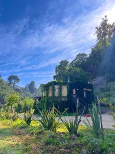 an old house sitting on the side of a road at Reserva los Bollenes in Constitución