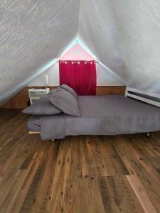 Χώρος καθιστικού στο Chalet du Manoir-Bord de l'eau-Plage