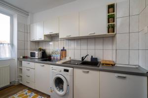 Una cocina o cocineta en Piatra Craiului Cozy Flat 23 fotos más