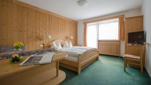 TV a/nebo společenská místnost v ubytování Hotel Garni Ruscel