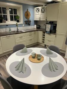 Kuchyň nebo kuchyňský kout v ubytování Lovely Little Northern House