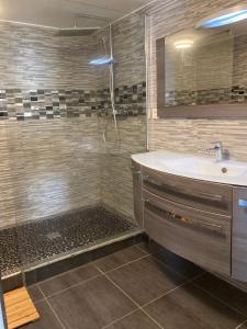 Koupelna v ubytování Happy Day's BO