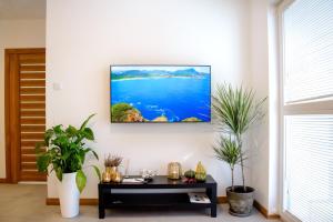 Телевизор и/или развлекательный центр в Maya's Flats & Resorts 103 - Brzeźno Plaża