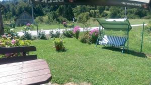 Zahrada ubytování Plitvice House Milan
