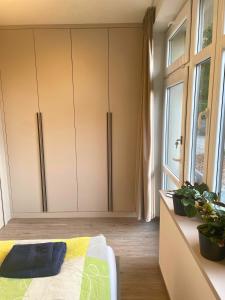 Postel nebo postele na pokoji v ubytování Moderní apartmán Vila Domus