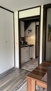 Kuchyň nebo kuchyňský kout v ubytování Ferienwohnung Schäfer