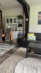 Kuchyň nebo kuchyňský kout v ubytování Ferienwohnung Schäfer