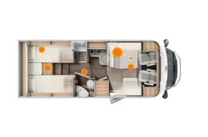 a rendering of a tiny house at Caravan Tiny House Base Camp Granada Camping in Dúrcal