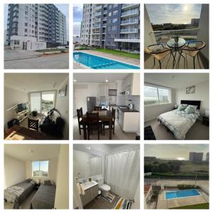 Bazén v ubytování Amanecer del Faro nebo v jeho okolí