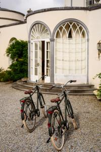 two bikes parked in front of a house at The Forest at Mount Congreve Gardens in Kilmeaden