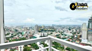a view of the city from the balcony of a building at Cheryl studio in Cebu City