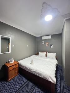 En eller flere senge i et værelse på Seaview Guesthouse