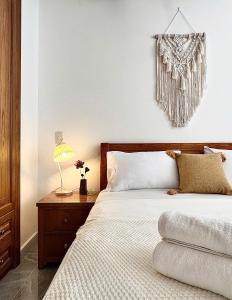 Ένα ή περισσότερα κρεβάτια σε δωμάτιο στο Rù Rì Homestay