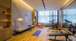 Fitness centrum a/nebo fitness zařízení v ubytování Echeng Hotel Changsha Evening News