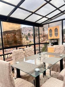 Χώρος καθιστικού στο SkyGuest Cusco San Cristobal