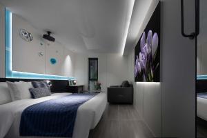 Postel nebo postele na pokoji v ubytování Shanqi · W Hotel (Chongqing Guanyinqiao Street) + 39 fotografií