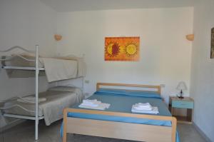 Postel nebo postele na pokoji v ubytování Agriturismo Vaddidulimu