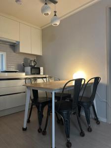 Η κουζίνα ή μικρή κουζίνα στο 허니스테이 Hunny Stay