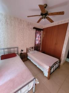 Postel nebo postele na pokoji v ubytování Kalampakas Guesthouse