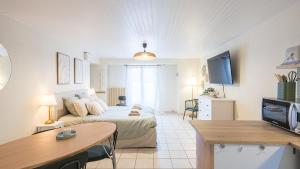 TV a/nebo společenská místnost v ubytování Cocon de la Capitainerie - Proche Hypercentre - 2 pers