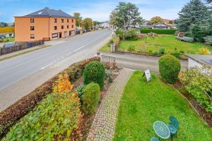 an aerial view of a street with a garden at Cosmic Living by Tayo Ajayi in Zwickau