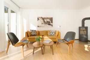 Posezení v ubytování Ferienhaus Haltermann