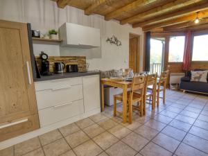 Kuchyň nebo kuchyňský kout v ubytování Appartement cosy, terrasse, parking, proche pistes - FR-1-505-233