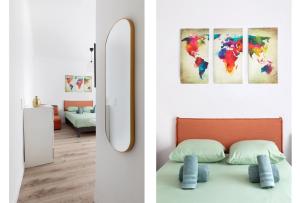 Postel nebo postele na pokoji v ubytování Magnifique studio Neuf 4personnes - 15min Paris