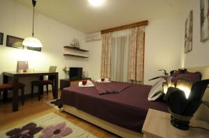 TV a/nebo společenská místnost v ubytování IWA CENTAR Apartments & Wellness